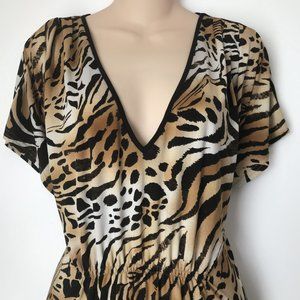 Natori Animal Print Lounge Top XL